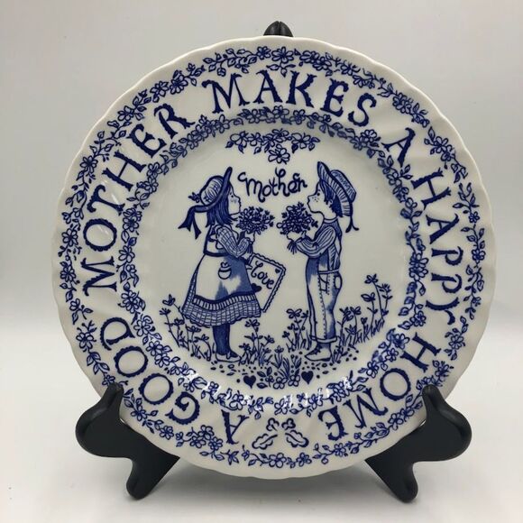 Royal Crownford Thomas Sherman Mother Tribute Decoration Plate England Ceramic - Picture 3 of 8